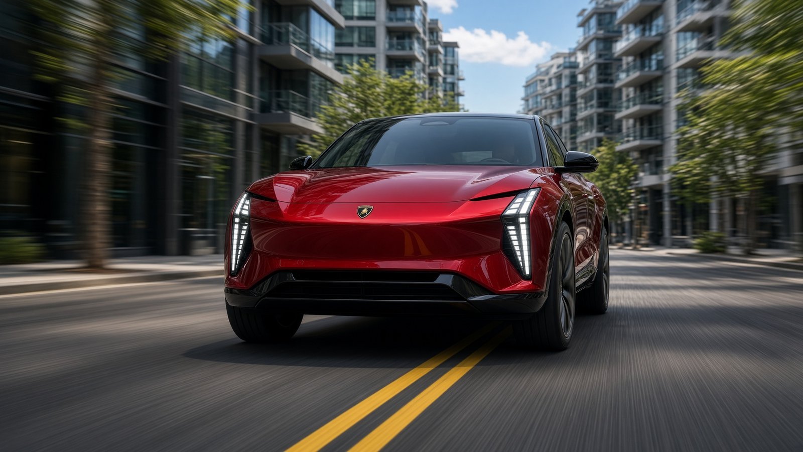 2026 Cadillac OPTIQ driving on a city street