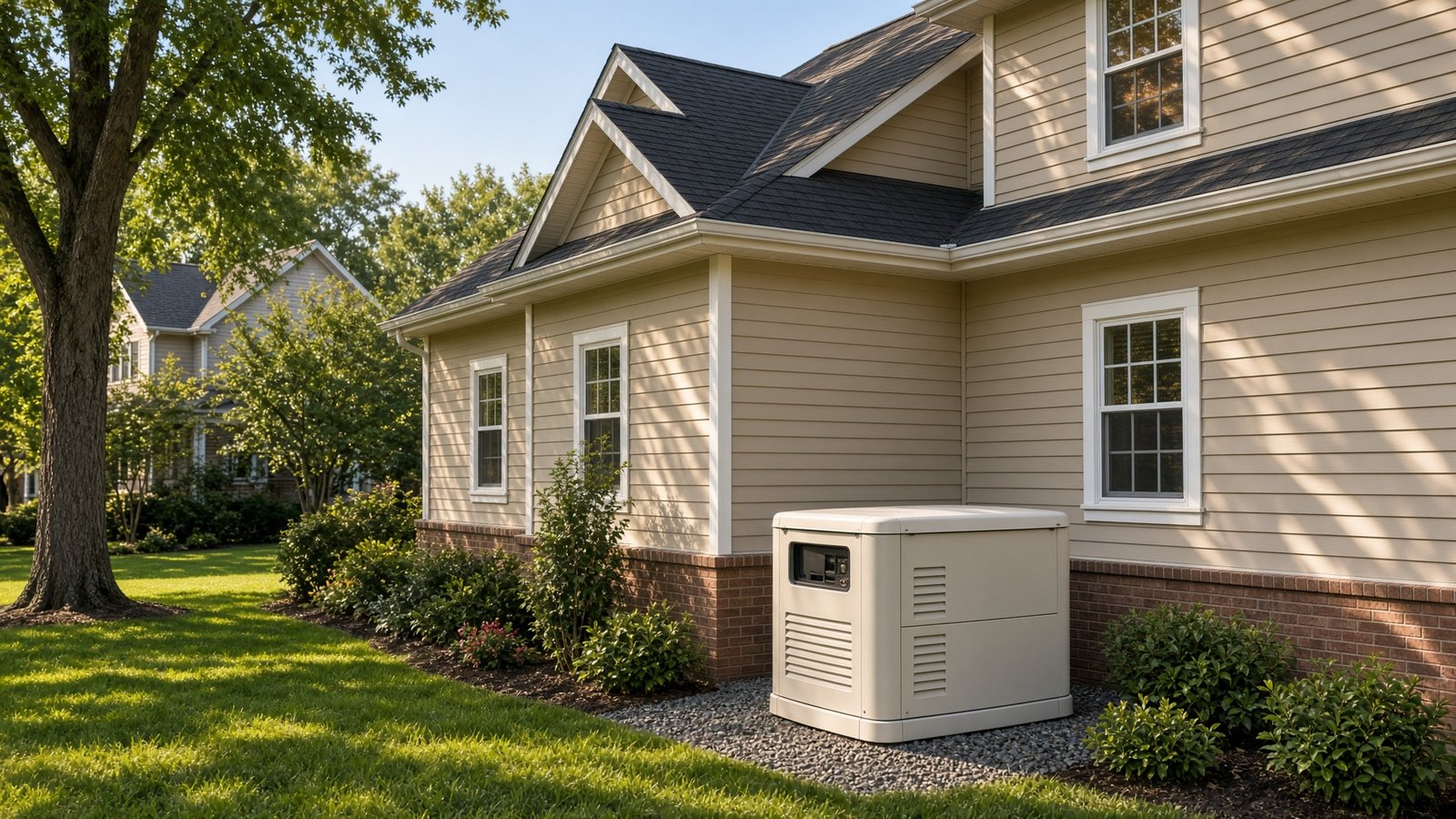 Whole house standby generator