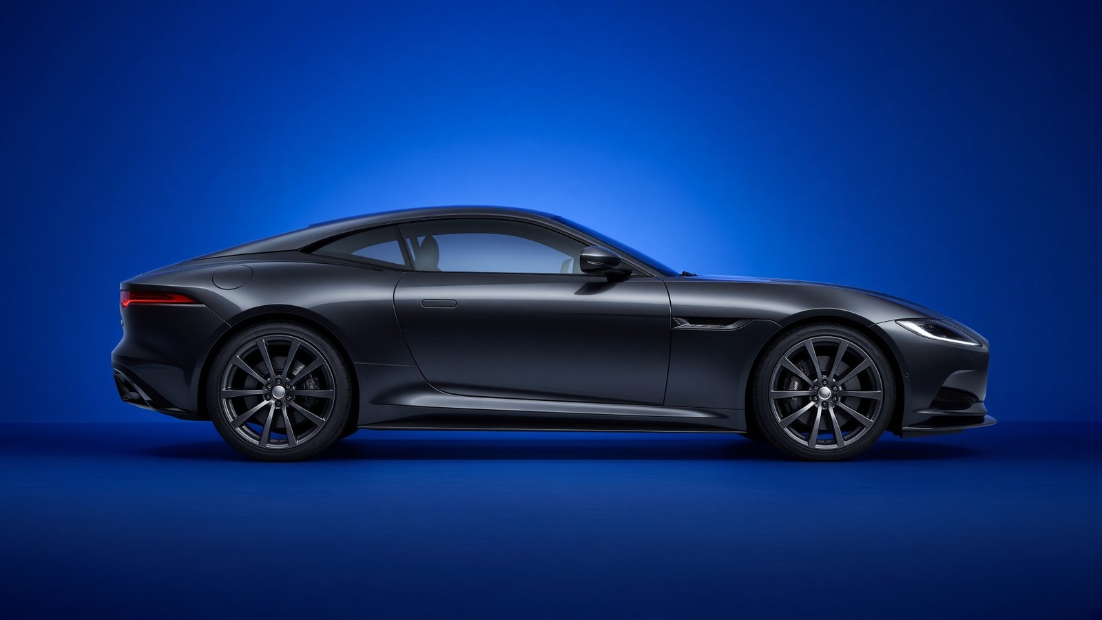 Jaguar F-TYPE sports car, side profile